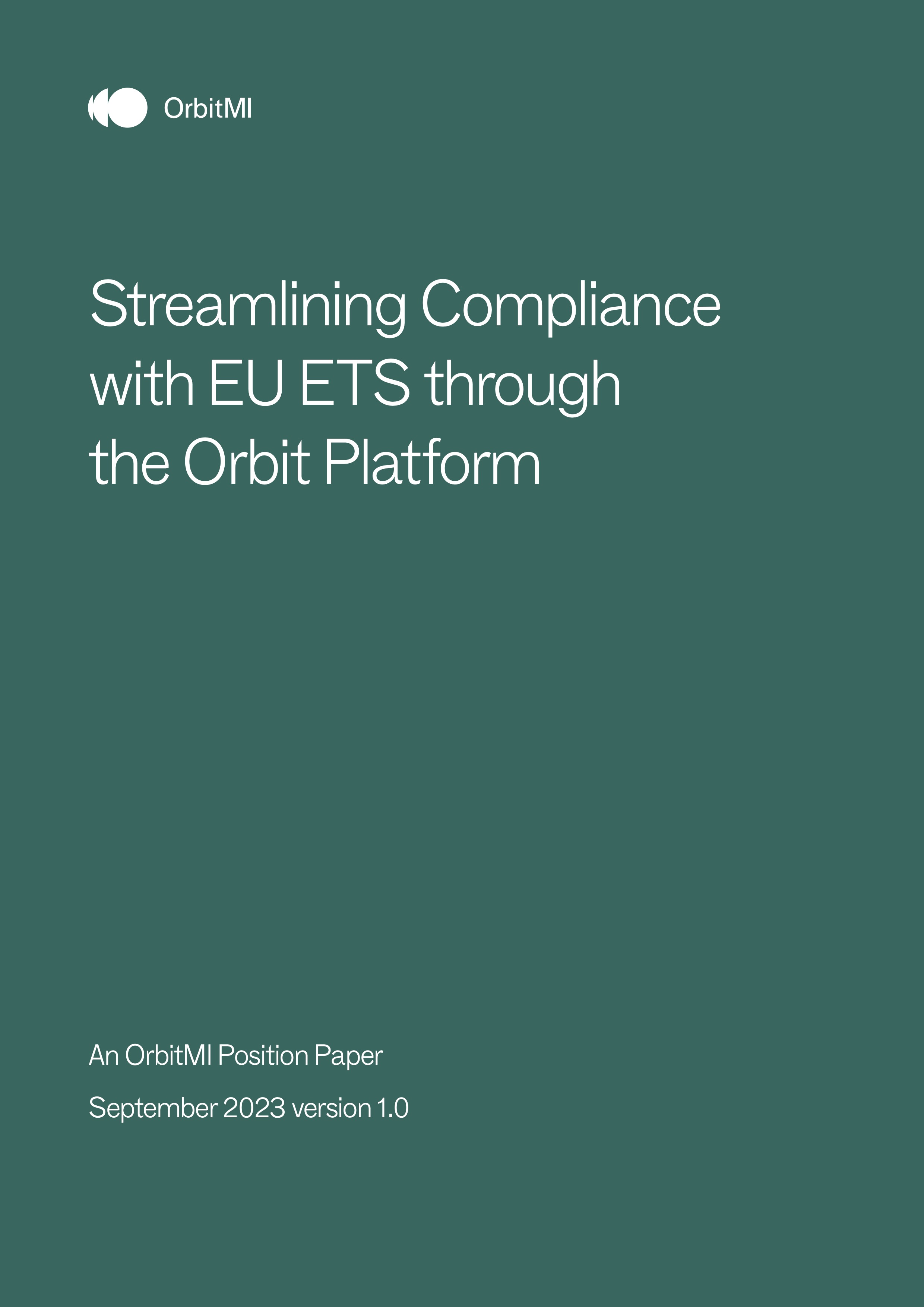 Streamlining Compliance with EU ETS through Orbit