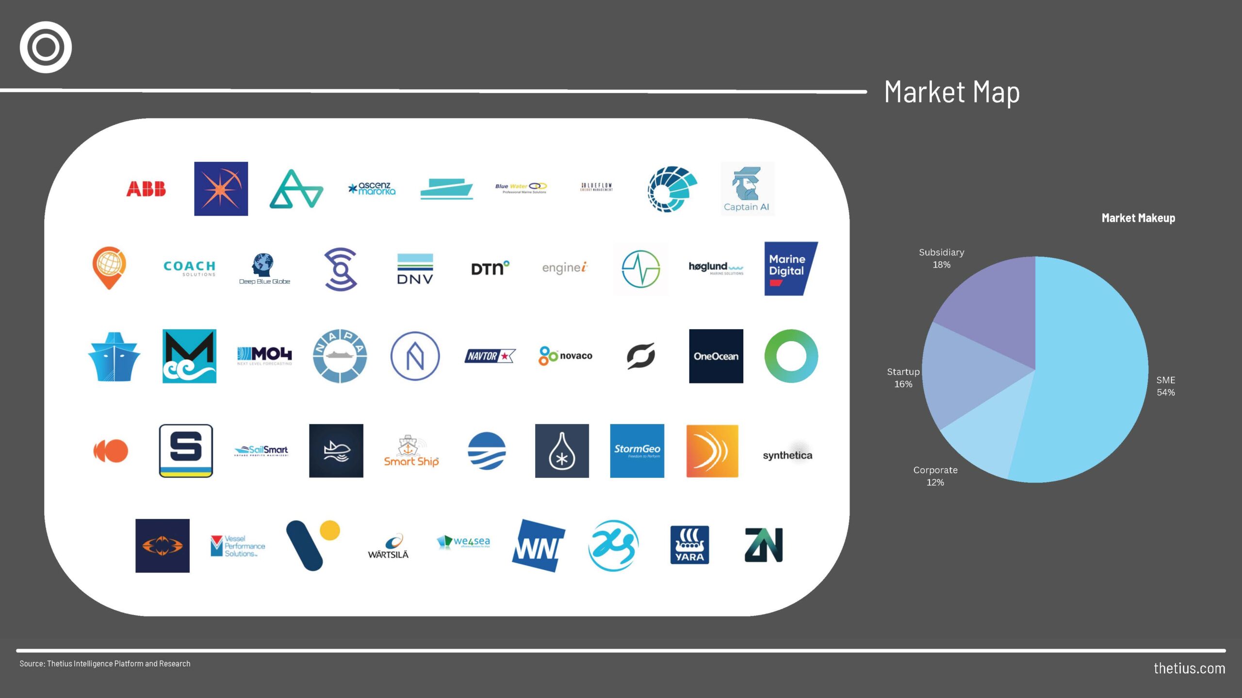 V2 - MLR - Thetius analysed 44 suppliers and named 13 of the leaders.